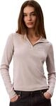 Calvin Klein Damen Ls WVN Label Tneck Henley Lv047h203g Andere Oberteile (1er Pack)
