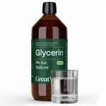 GreatVita Glycerin 99,5% pflanzlich &ndash; 1000 ml | Farblos & geruchlos | Rohstoff f&uuml;r