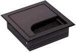 SO-TECH&reg; Kabeldurchf&uuml;hrung CAVO 80 x 80 mm eckig aus Alu schwarz eloxiert 