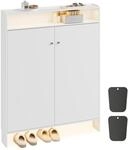SoBuy Schuhschrank Schmal &ndash; 15 cm Tief, 12 Paar, f&uuml;r Flur | Schuhregal mit