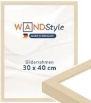 WANDStyle Bilderrahmen 30x40 Natur, moderner Bilderrahmen Holz 30x40 cm 