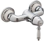 PaulGurkes Nostalgie Duscharmatur Retro Design Einhandmischer Messing verchromt