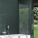 Mai & Mai Duschwand f&uuml;r Badewanne faltbar 180&deg; Badewannenwand 80x140cm 