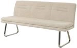 Mendler Sitzbank HWC-H70 180cm Stoff/Textil Chenille - creme | Esszimmerbank,...