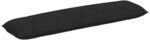 vidaXL R&uuml;ckenkissen Schwarz 200 x 19 x 50 cm Stoff
