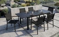 Gardissimo Gartenm&ouml;bel Set Life 6 Alu Textilen Stapelsessel 