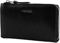 Picard Leder Geldb&ouml;rse Peakline 1 Long Wallet Black schwarz