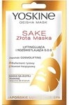 Yoskine Geisha Maske Sake Goldene Blattmaske f&uuml;r strahlende Haut mit Anti-Aging