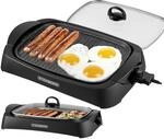 Steinborg &reg; Elektrischer Tischgrill mit Antihaft-Grillplatte &ndash; Kontaktgrill...