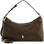 U.S. POLO ASSN. Schultertasche Houston Hobo Bag Dark Brown dunkelbraun