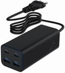 Gembird 4-Port 100 W GaN USB-PD Schnellladeger&auml;t, optimiert f&uuml;r schnelles...