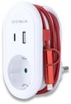 REV USB Ladeger&auml;t Combi - 4in1 Steckdosenadapter, USB-A & -C Anschluss | Inklusive