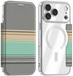 Wigento Magnetische Kunstleder Handyh&uuml;lle f&uuml;r Apple iPhone 18 Pro Max, Grau 