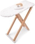 Woet Holz-B&uuml;gelbrett mit B&uuml;geleisen, klappbar | W&auml;sche-Rollenspielset, B&uuml;geleisen