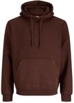 Jack & Jones Male Kapuzenpullover Plus Size Einfarbig Kapuzenpullover