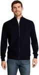 Tom Tailor Herren 1052210 Grundlegendes Zip-Jackett-Strickwerk (1er Pack)