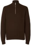 Selected Homme Herren Slhdane Ls Knit Structure Half Zip Noos Strickpullover (1er
