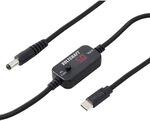 Voltcraft USB Spannungswandler Hohlstecker 5.5 x 2.1 mm Schwarz USB-C&reg; PD/DC