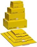 Neutral 212151220 Paket-Versandkarton Mail box, Gr&ouml;&szlig;e: M, gelb