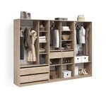 Livinity Kleiderschrank Trento Sonoma | 3er Set