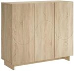 vidaXL Sideboard Sonoma-Eiche 85,5 x 31 x 75 cm Holzwerkstoff | Dieses...