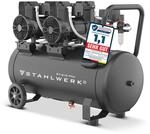 STAHLWERK Kompressor 60 L Tank, 10 bar, &ouml;lfrei & leise 70 dB (ST-610 Pro) |...