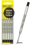 ONLINE 6 Kugelschreiberminen schwarz, G2-Format Strichst&auml;rke medium, passend...