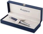 Waterman H&eacute;misph&egrave;re Kugelschreiber | Metall und blaue Lackierung | ziselierte Kappe