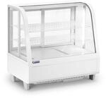 Royal Catering RCCC-100-WT K&uuml;hlvitrine 100 L 3 Ebenen wei&szlig; K&uuml;hltheke...