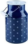 Riess, 0311-073, Milchkanne mit Deckel 2L, BL&Uuml;MCHENBLAU, Blau, Vol. (rec.): 2,3