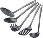 Stanley Rogers K&uuml;chenhelfer Set 5-teilig, Schwarz, rostfreier Edelstahl |...