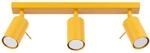 SOLLUX lighting Deckenleuchte innen LED GU10 3-Flammig gelb, Ring | Deckenlampe...