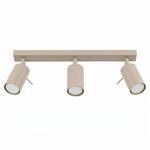 SOLLUX lighting Deckenleuchte innen LED GU10 3-Flammig taupe, Ring |...