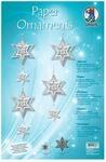 Ursus 21740099 - Bastelset Paper ornaments, Sterne, wei&szlig;/silber, Set mit Material