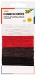 folia 13701 - Gummi-Schn&uuml;re, d&uuml;nnes elastisches Gummi-Band in 4 Farben &agrave; 5...