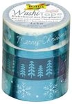 folia 26434 - Washi Tape HOTFOIL, 4 Rollen | Klebeband aus Reispapier,
