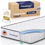 Arensberger Viktoria Matratze 90x190cm | Taschenfederkern H3 Mit Topper 