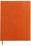Rhodia 117714C Notizbuch Rhodiarama Notizbuch A4+ 80 Blatt liniert Tangerin