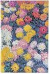 Notizbuch Monets Chrysanthemen Midi Unliniert: Hardcover mit Elastikbandverschluss