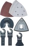 kwb Multitool-Zubeh&ouml;r Set, 17-teilig, inkl.Tauchs&auml;geblatt, Schaber, Schleifteller