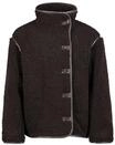 Sublevel Dame Winterjacke | Kuschelige Teddystruktur, Hoher Kragen,...