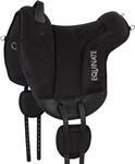Equinate Reitpad Hamilton aus synthetischem Wildleder Pferd Schwarz - Bareback...