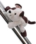 MagNICI Hund 12cm - wei&szlig; - Kuscheltier mit Magnet - Pl&uuml;schtier f&uuml;r K&uuml;hlschrank,