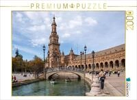 Puzzle &middot; Plaza de Espana mit Kanal | Historischer Platz in Sevilla &middot; 2000 Teile &middot;