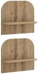 vidaXL Wandregal 2 stk. Artisan-Eiche 41 x 13,5 x 37,5 cm | Dieses robuste...