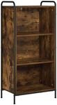 vidaXL B&uuml;cherregal 55,5 x 33 x 174 cm Holzwerkstoff R&auml;uchereiche | Bietet viel