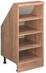 Vicco Dachschr&auml;genschrank Rion, Goldkraft Eiche/Goldkraft Eiche | Offener...