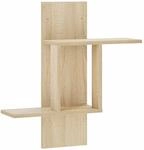 vidaXL Wandregal Sonoma-Eiche 59 x 17 x 63 cm Holzwerkstoff | Dieses Regal ist...