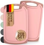 Blumtal Schneidebrett Kunststoff gro&szlig; 40x24,5 cm 2er Set - Schneidebretter +