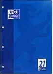 Oxford 100050347 Schulblock Linien 21 - A4, 50 Blatt, 90 g/qm, 4-fach Lochung
